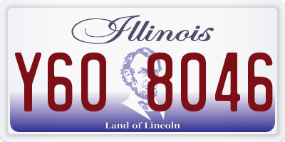 IL license plate Y608046