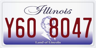 IL license plate Y608047