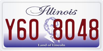 IL license plate Y608048