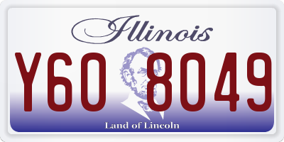 IL license plate Y608049
