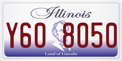 IL license plate Y608050