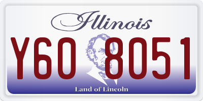 IL license plate Y608051
