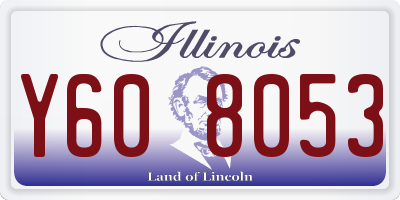 IL license plate Y608053