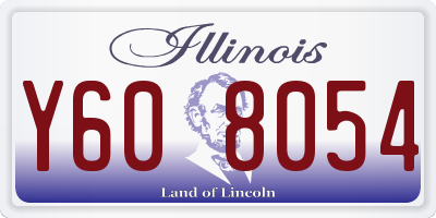 IL license plate Y608054