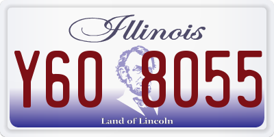 IL license plate Y608055