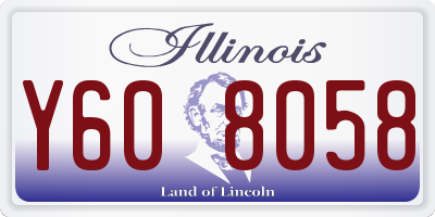 IL license plate Y608058
