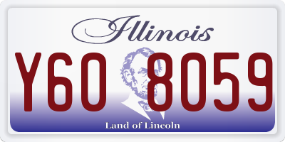 IL license plate Y608059