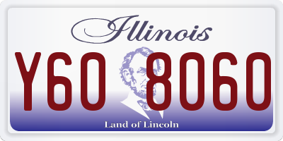 IL license plate Y608060