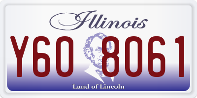 IL license plate Y608061