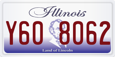 IL license plate Y608062