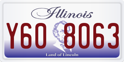IL license plate Y608063