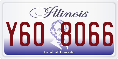 IL license plate Y608066