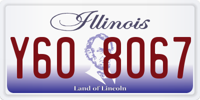 IL license plate Y608067