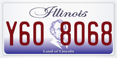 IL license plate Y608068