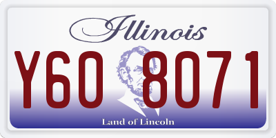 IL license plate Y608071