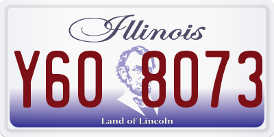 IL license plate Y608073