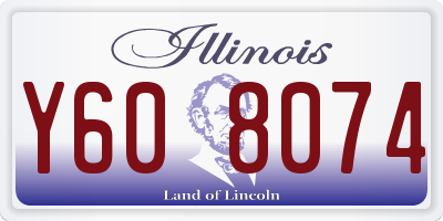 IL license plate Y608074