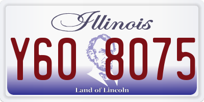 IL license plate Y608075