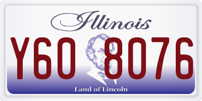IL license plate Y608076