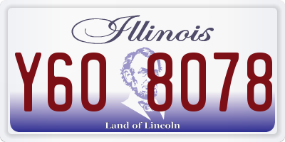 IL license plate Y608078