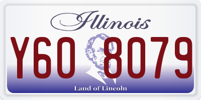 IL license plate Y608079