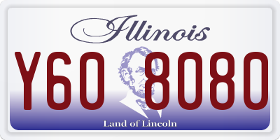 IL license plate Y608080