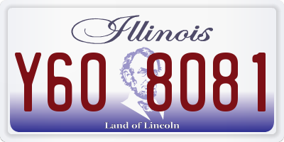 IL license plate Y608081