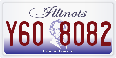 IL license plate Y608082