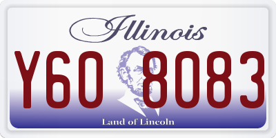 IL license plate Y608083