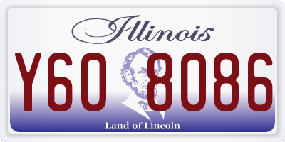 IL license plate Y608086