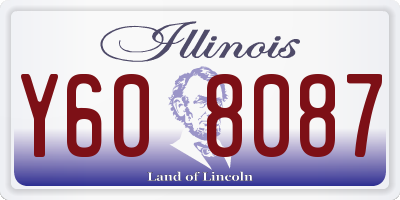 IL license plate Y608087