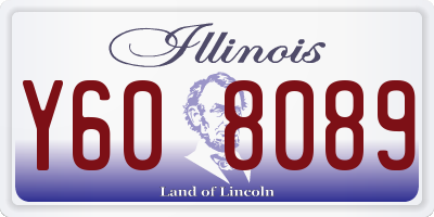 IL license plate Y608089