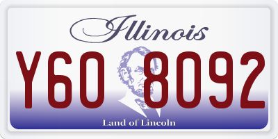 IL license plate Y608092