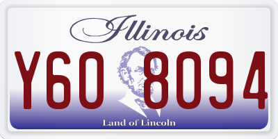 IL license plate Y608094