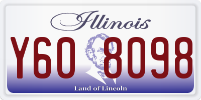 IL license plate Y608098