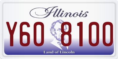 IL license plate Y608100