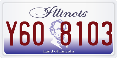 IL license plate Y608103