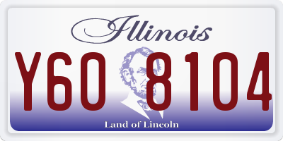 IL license plate Y608104