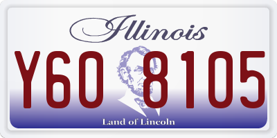IL license plate Y608105