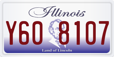 IL license plate Y608107
