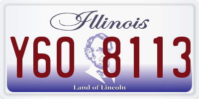 IL license plate Y608113