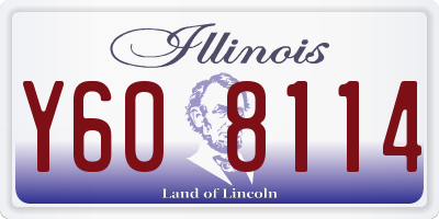 IL license plate Y608114