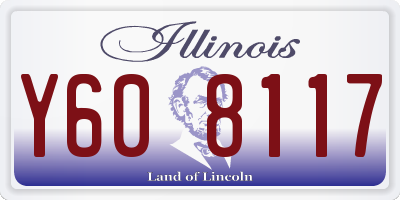 IL license plate Y608117