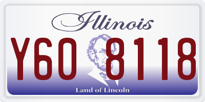 IL license plate Y608118