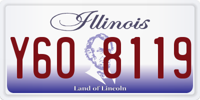IL license plate Y608119