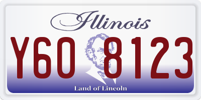 IL license plate Y608123