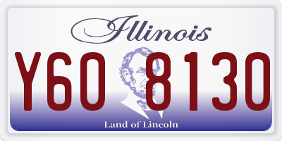 IL license plate Y608130