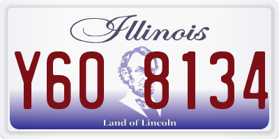 IL license plate Y608134