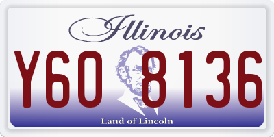 IL license plate Y608136