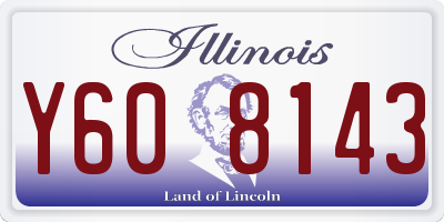 IL license plate Y608143
